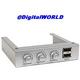 Panou frontal controler 3 ventilatoare + 2 porturi USB 2.0, 3,5inch, aluminiu