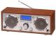 Radio stereo cu ceas, carcasa lemn, Elta 3506 