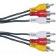 Cablu audio stereo + video, 3 mufe RCA