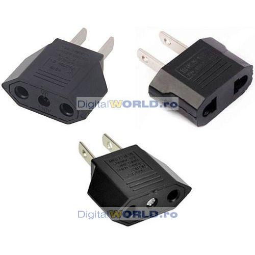 Claim climb Humane DigitalWORLD.ro - Adaptor priza stecher european pentru priza americana sau japoneza, EU-US power adapter stecker SUA USA Claim climb Humane DigitalWORLD.ro - Adaptor priza stecher european pentru priza americana sau japoneza, EU-US power adapter stecker SUA USA
