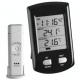 Termometru interior/exterior, cu senzor wireless si ceas, Ratio, producator TFA Germania