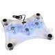 Cooler pad transparent, cu 3 ventilatoare si iluminare, pentru laptop sau notebook