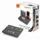 Incarcator / alimentator 3 aparate simultan, 6 adaptoare, include micro-USB, mini-USB, pentru telefoane, tablete, playere, boxe, etc.