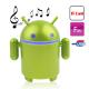 Mini-Boxa robot ANDROID, cu Radio FM, Player MP3 si acumulator