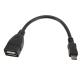 Cablu adaptor USB mama - micro USB tata pentru telefoane, tablete, playere, cablu OTG HOST
