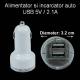 Alimentator si incarcator auto cu iesire dubla USB, 5V, 1A, 2A, curent maxim 3.1A, pentru  telefoane, tablete, playere, GPS-uri