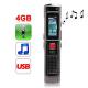 Reportofon digital miniatura cu acumulator Li-Ion, interfata USB, player MP3, spy, spion