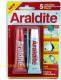 Lipici adeziv rapid bicomponent pentru metal, lemn, ceramica, portelan, mase plastice - EPOXY ADHESIVE Araldite Rapid, 2x17ml