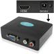 Convertor VGA - HDMI, Cablu adaptor PC-to-TV, de la iesirea VGA Video PC, laptop, notebook, la Televizor HDMI plasma / LCD / LED, proiector, DVR, recorder, rezolutie Full HD