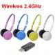 Casti wireless Hi-Fi 2.4GHz, microfon si acumulator incorporat
