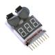 Tester acumulatori cu 1-8 celule Li-Polymer / Li-Ion / Li-Mn / Li-Fe, cu alarma tensiune redusa acumulatoare